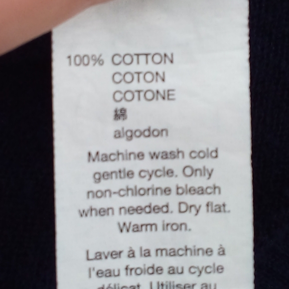 GAP Anchor Crew Neck Tapestry Navy Blue Spring 2016 Collection 100% Cotton M - Picture 6 of 8